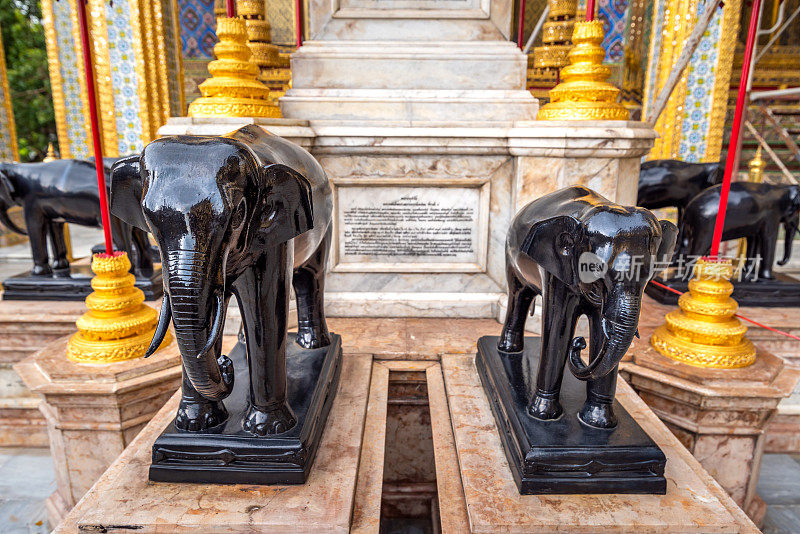 Elephant sculpture in the Grand Palace - Bangkok, Thailand